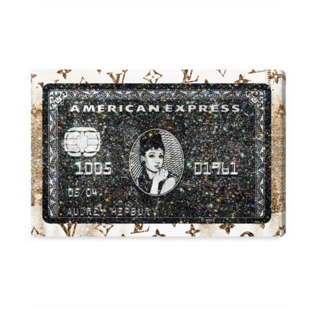Oliver Gal Audrey Express Credit Goldtone Wall Art